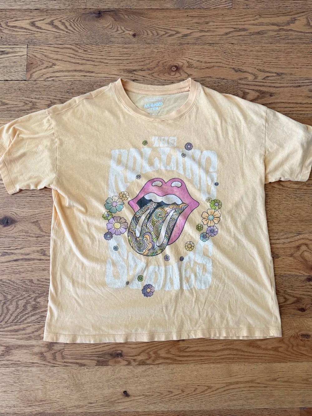 Yellow/Orange Rolling Stones Graphic T-Shirt - Picture 6 of 10